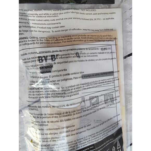 BABY BERTHA ESTES SKILL Intermediate MODEL ROCKET NEW 1261 - Picture 7 of 7